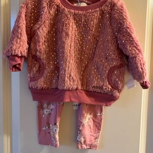 Two piece Pink 3-6month set
